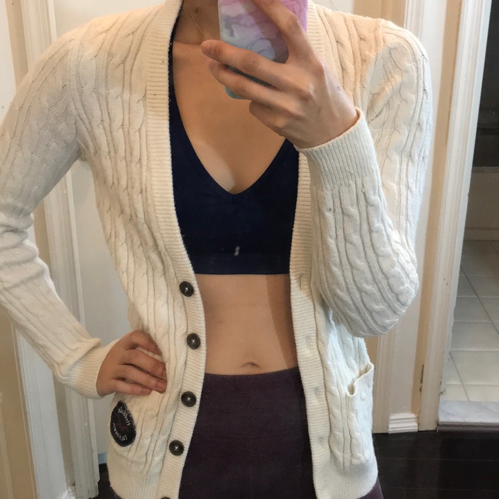 thick knit cardigan